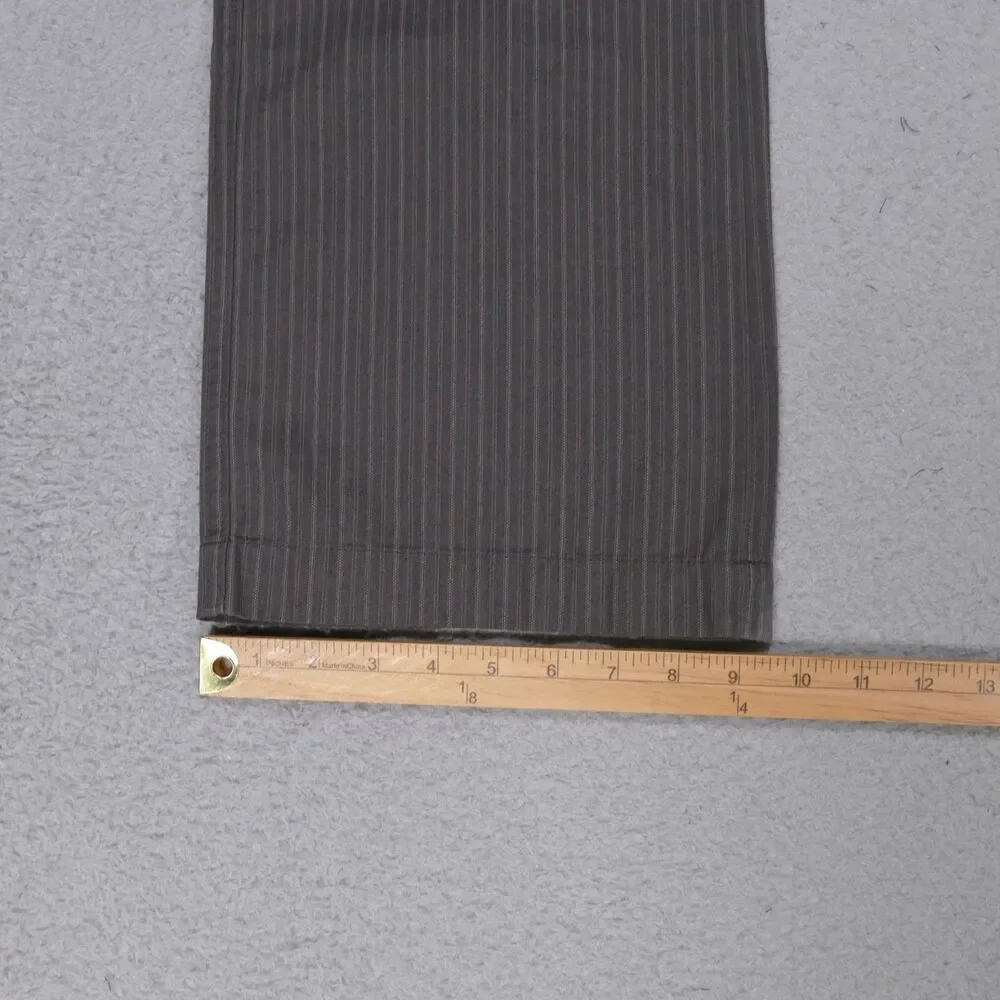 Y2K Banana Republic Pants 35x32 Mens Flat Front Straight Wide Leg Brown Cotton
